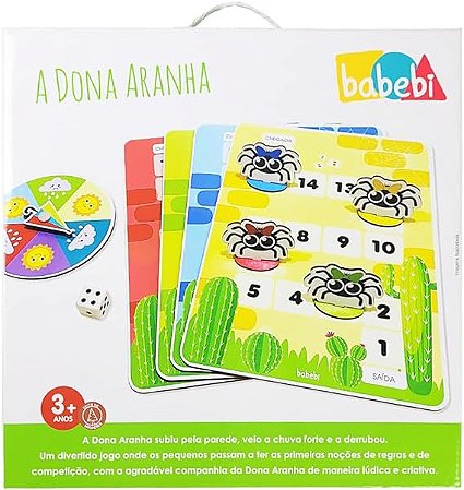 A Dona Aranha Jogo de tabuleiro um brinquedo educativo - Babebi