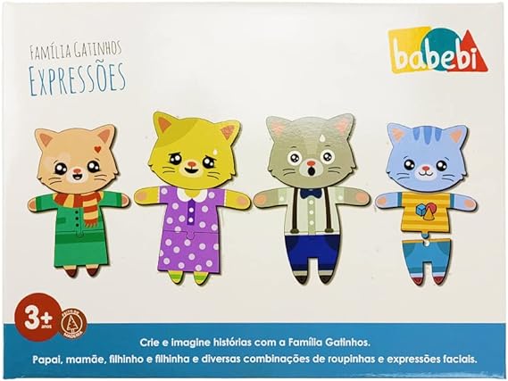Família Gatinhos Expressões -  Babebi