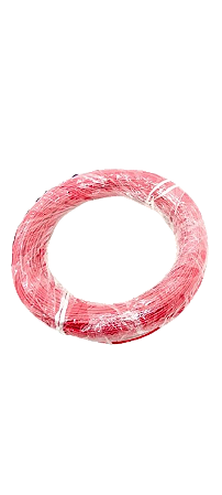 Fio Cabinho Flexível N 0,19 mm² Vermelho rolo com 100 mts
