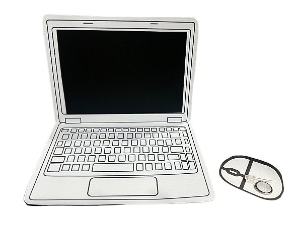 Notebook com papel mágico e fundo branco - Dia dos Pais