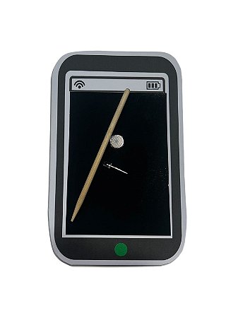 Cartão tablet com papel raspadinha