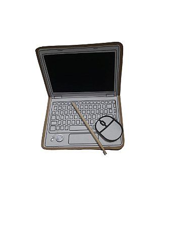Notebook com papel mágico e papel kraft