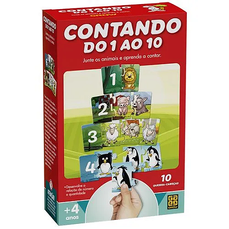 Quebra-Cabeça Contando do 1 ao 10