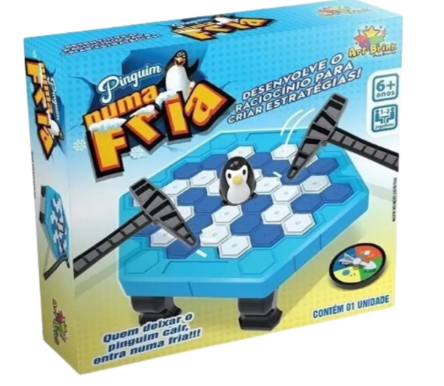 Jogo de Mesa Quebra Gelo Pinguim Brinquedo Menino
