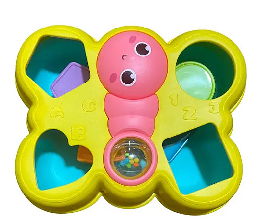 Brinquedo Infantil Borboleta c/ Blocos De Encaixar Didático - Company kids