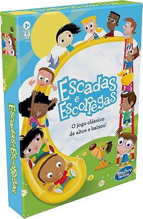 Jogo de Tabuleiro Escadas e Escorregas - Divertido Para Crianças Acima dos 3 Anos