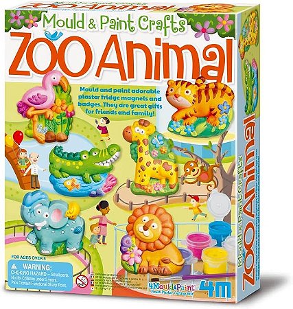 Mould & Paint-Zoo Animal, Multi