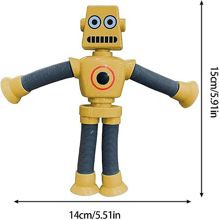 Robô de ventosa tubo em constante mudança - cor amarelo