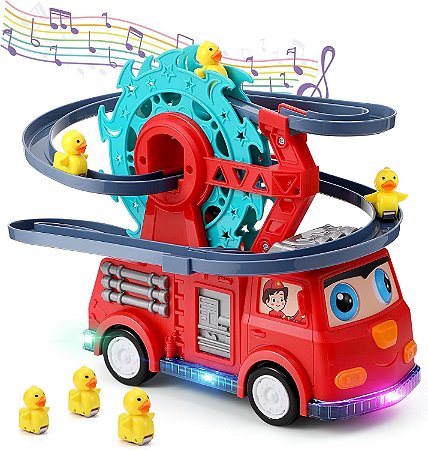 Caminhão de bombeiros com fricção e som