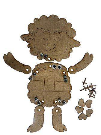Jogo da Velha Ovelha MDF - Páscoa