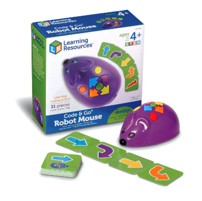 Robô Mouse Code & Go - Brinquedo Educativo STEM para Codificação