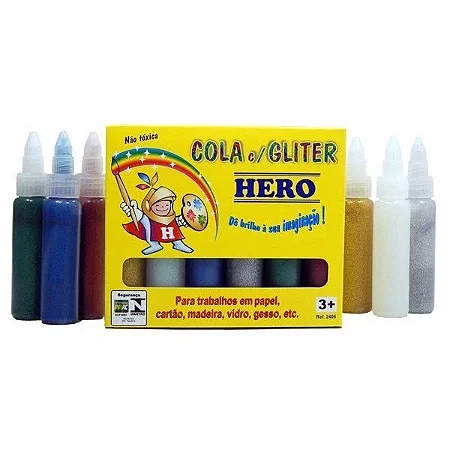 Cola Colorida com Glitter - Hero