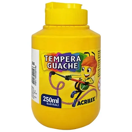 Tinta Guache Acrilex - Amarelo