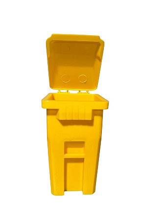 Porta Lápis Lixeira - amarelo