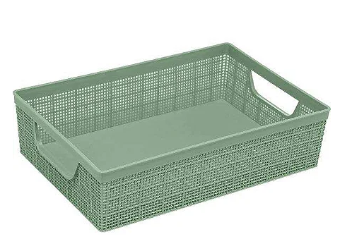 Cesto Organizador Cestinho Decorativo Juta 5,2 Litros Verde JAGUAR