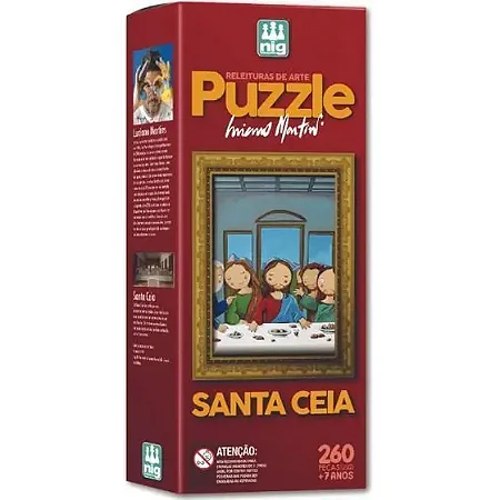 Puzzle Releitura de arte - Santa Ceia 260 peças
