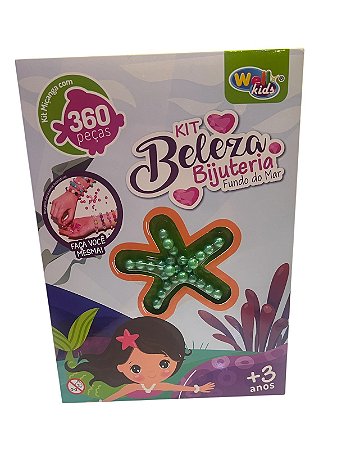 Kit Beleza Bijuterias fundo do mar