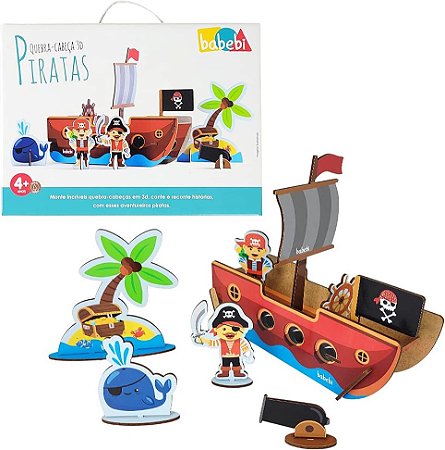 Quebra-Cabeça 3D Piratas