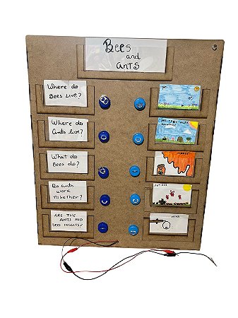 Quadro detector de respostas em MDF