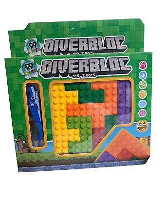 Blocos de Montar Diverbloc - Peças tipo Lego