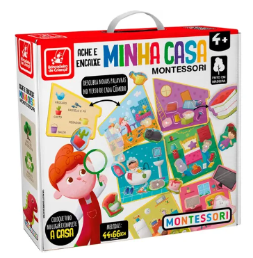 Jogo Educativo Minha Escola Montessori Brincadeira Criança