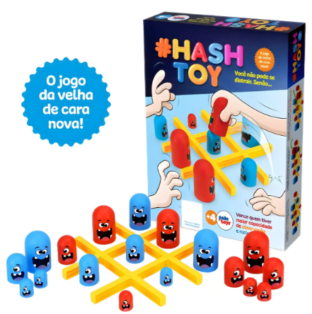 Jogo Da Velha Hash Toy Infantil Tabuleiro Interativo Color