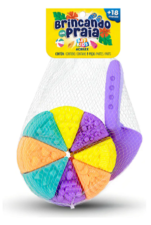Kit Praia Cake Acrilex com 9 peças