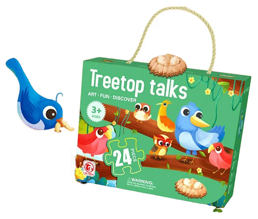 Quebra-Cabeça com 24 peças - Encontro da aves