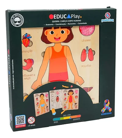 Quebra-Cabeça Educaplay - Corpo Humano