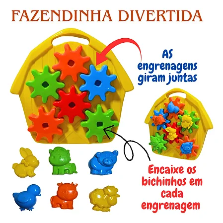 Fazendinha Divertida - Cor: Vermelho