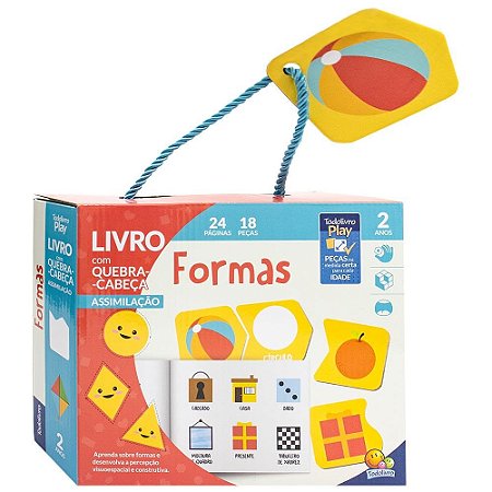 Livro com Quebra-Cabeça - Formas