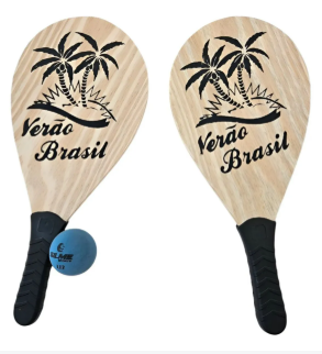 Raquetes de Frescobol de madeira