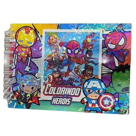 Livro de Colorir Heróis da Marvel