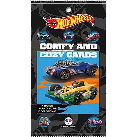 Cards de colorir HotWheels
