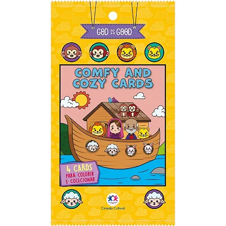 Cards de colorir - arca de Noé