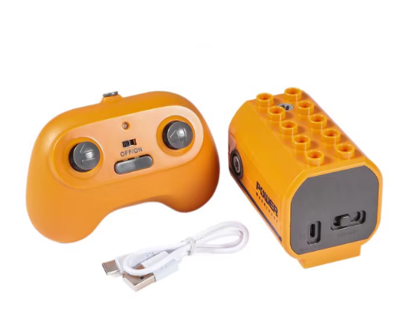 Motor laranja com controle para blocos duplo