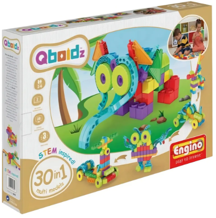 Blocos de Construção Engino Qboidz QB30 170 Peças Carro Robô Trem