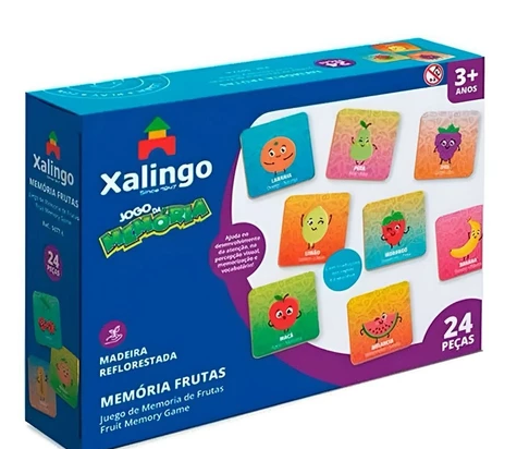 Jogo da memória frutas xalingo