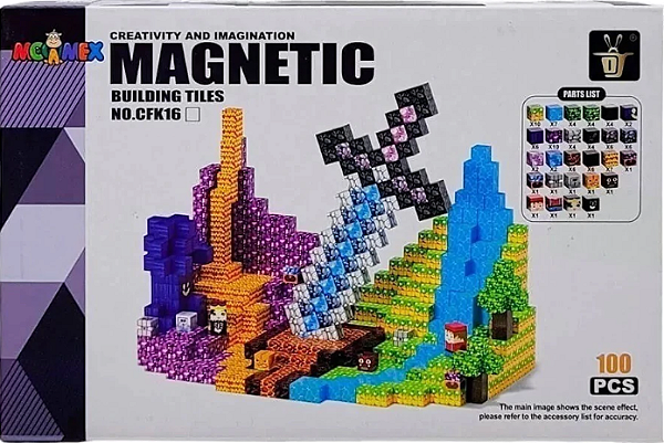 Cubos Magnéticos para Montar com 100Pcs