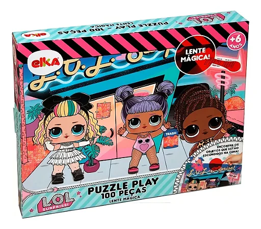 Quebra Cabeça Lol 100 Peças Lente Magica Elka