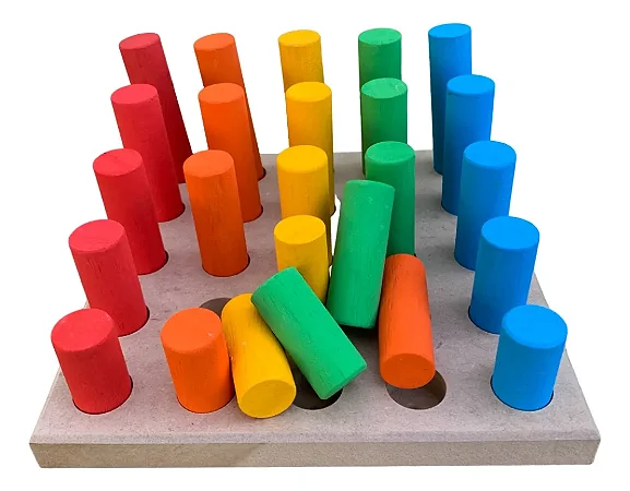 Brinquedo pedagógico infantil madeira