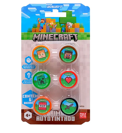 Carimbos de decoração Minecraft