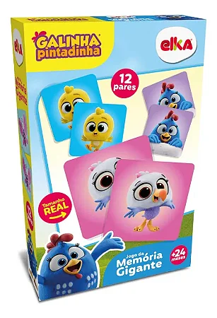 Jogo da memoria gigante galinha pintadinha