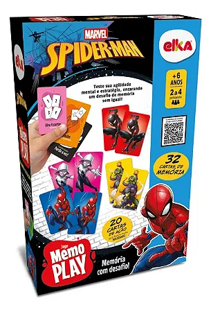 Brinquedo jogo da memória educativo - Homem Aranha vingadores