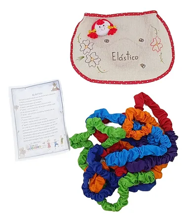 Pula Elástico de Tecido Colorido