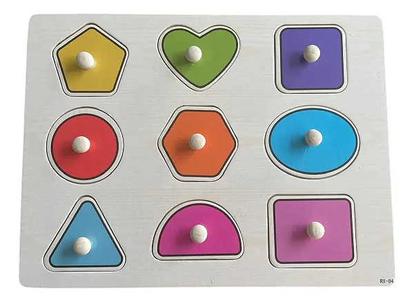 Jogo quebra cabeça encaixe pinos educativo montessori