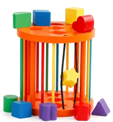 Jogo de Encaixe Infantil Classificador De Formas Montessori