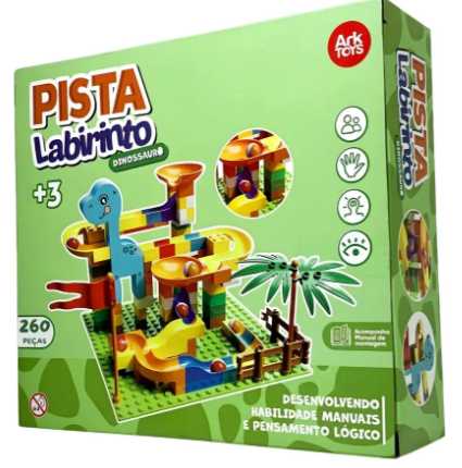Pista Labirinto Super Dino 260 Pçs