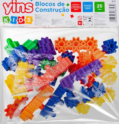 BRINQUEDO BLOCO CONSTRUCAO 25 PECAS YINS KIDS