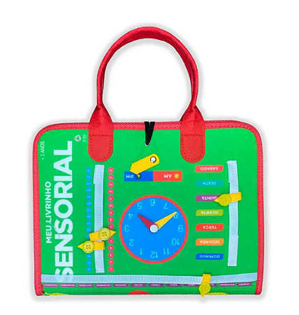 Livro - Livro Educativo Montessori: Meu Livrinho Sensorial Maleta Educativa - Horas